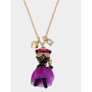 NWT Betsey Johnson Party Animal Pendant Necklace